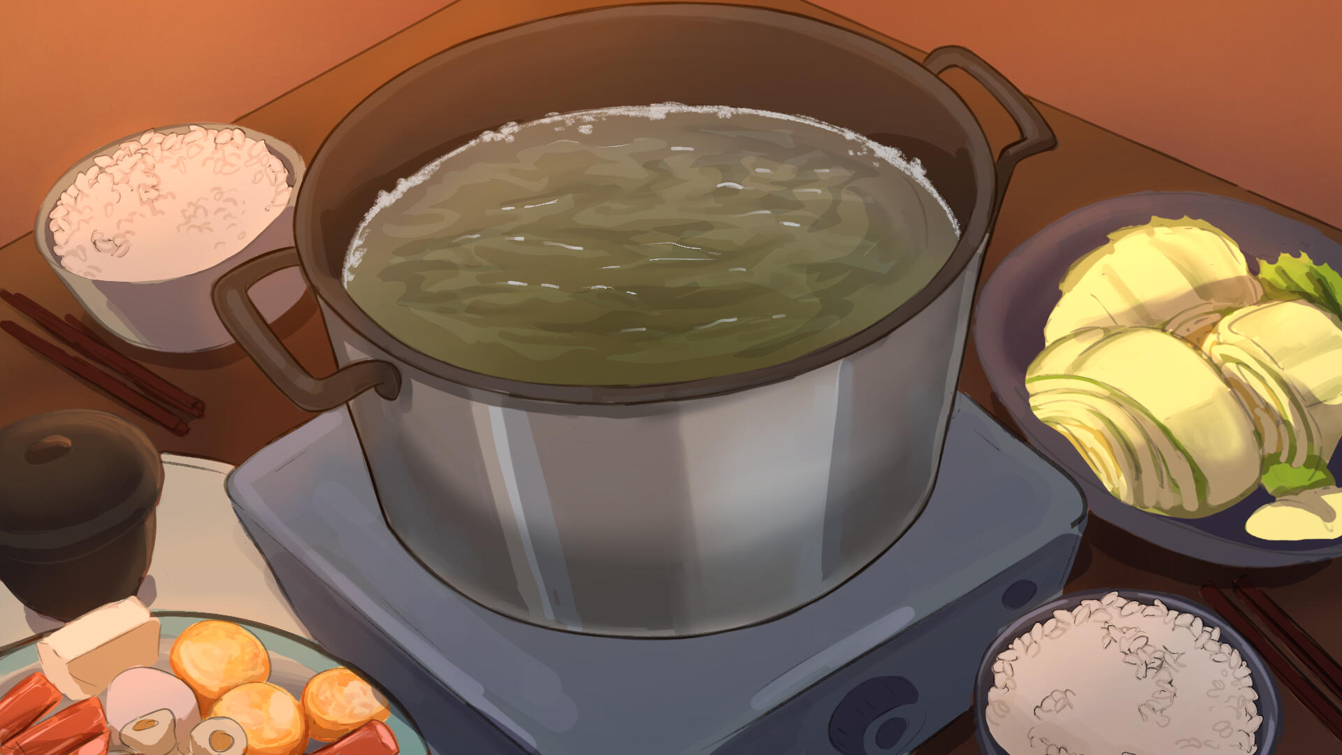 Background Art for 'White Lobster', directed by Siyuan Xu